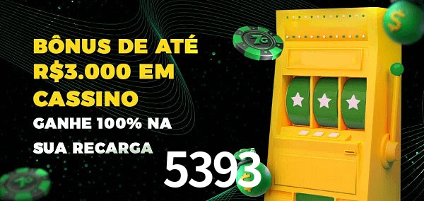 5393 melhor bônus de depósito